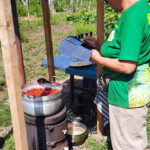 Vasaras virtuve darbojas